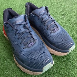 Hoka One One Bondi 7 Men's Running Shoes Size 9 Blue
